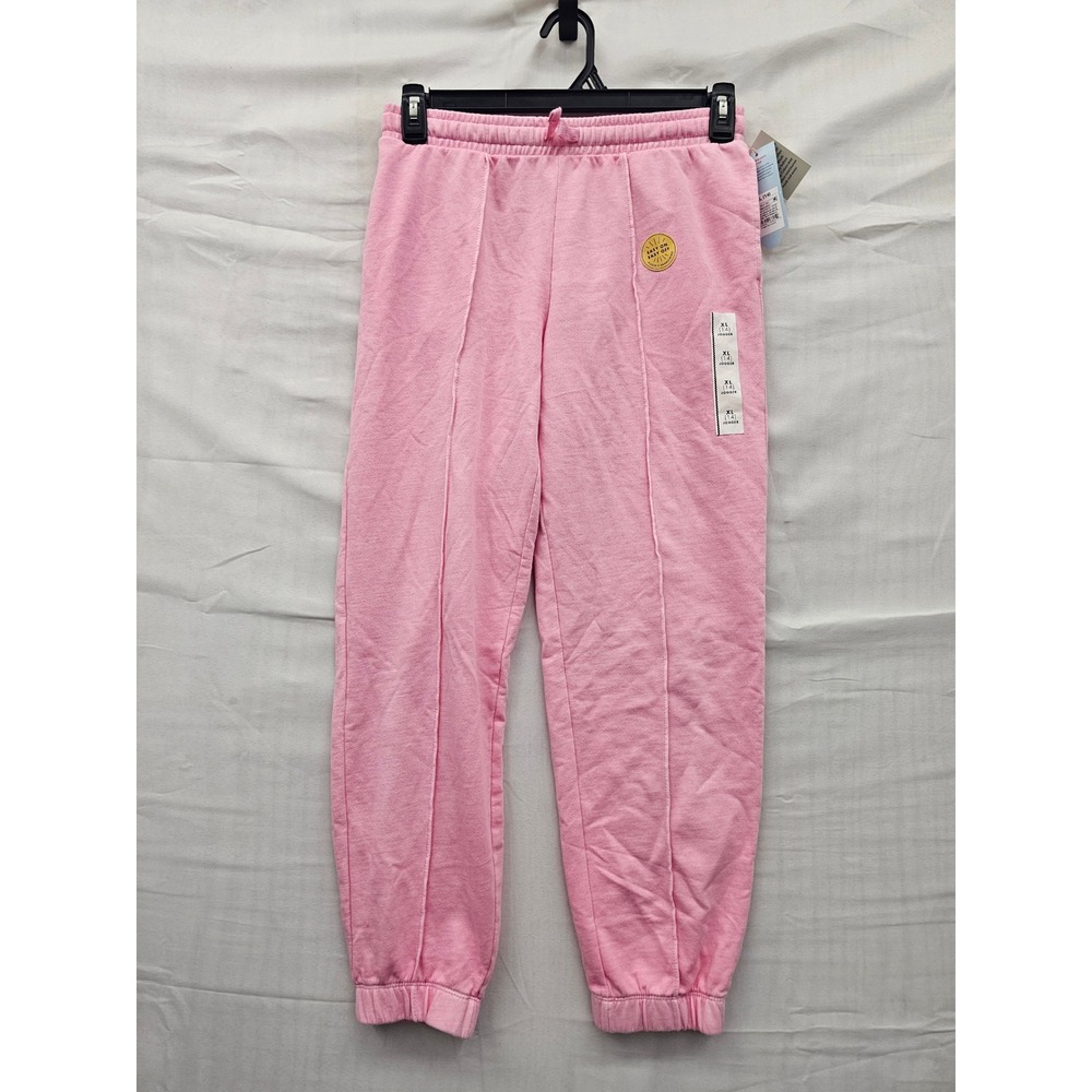 Cat & Jack Girls Jogger Pants Pink Cotton Blend Casual Size XL